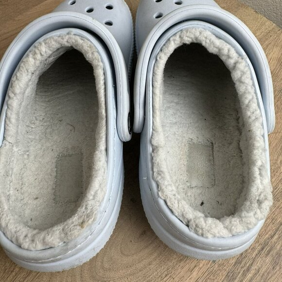Crocs Classic Lined Clog Light Baby blue Womens‎ Size 6 Mens size 4 - Picture 7 of 8